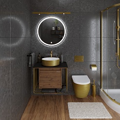 Grossman Мебель для ванной Винтаж 70 веллингтон/металл золото – фотография-3